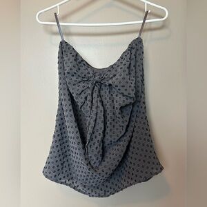 Club Monaco Silk Ribbon Tube Top